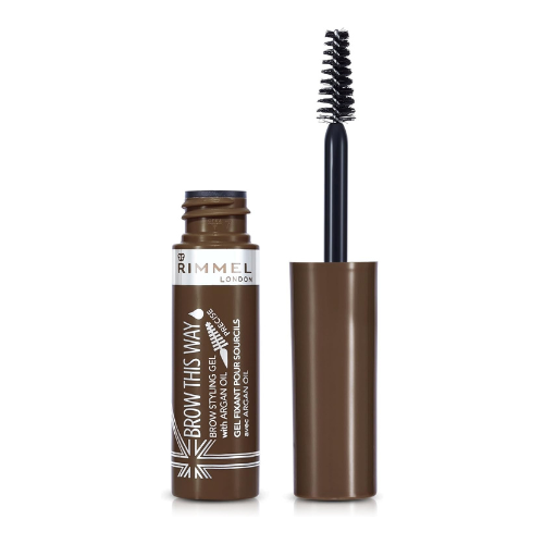 rimmel london brow this way brow styling gel with argan oil, tames and sets brows, medium brown, 5 ml rimmel london brow this way brow styling gel with argan oil, tames and sets brows, medium brown, 5 ml